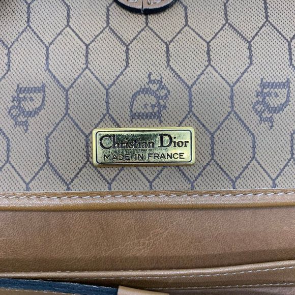 Dior PVC Coated Canvas Brown Shoulder Bag - Picture 4 of 7